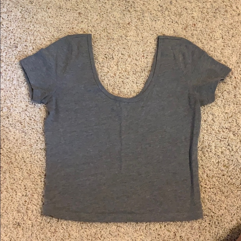 Hollister Grey Crop Top